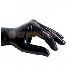 (DM8274)100% natural latex Pure handmade rubber second skin gloves fetish wear